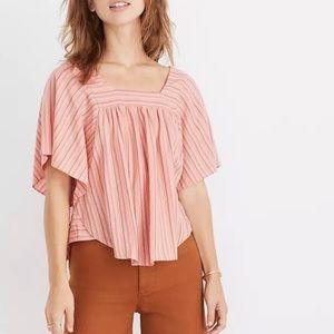 Madewell butterfly top in slope stripe